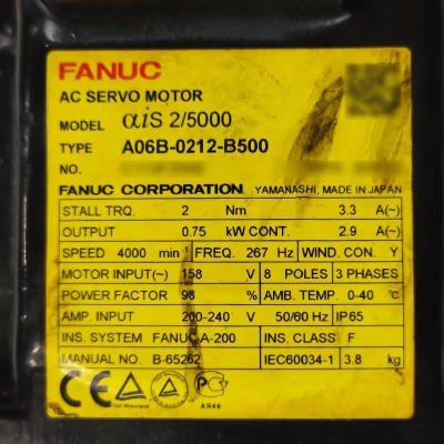 Сервопривод FANUC A06B-0212-B500