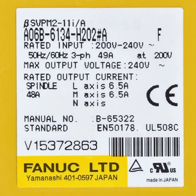 Сервоусилитель FANUC A06B-6134-H202#A